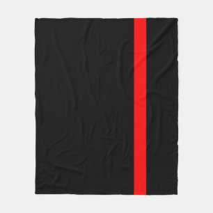 Der symbolische vertikale Stil der Thin Red Line Fleecedecke