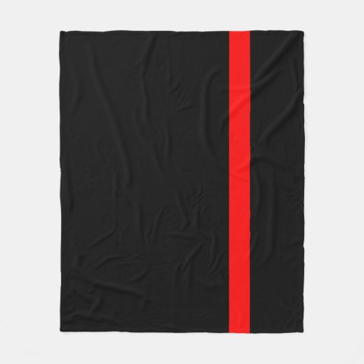 Der symbolische vertikale Stil der Thin Red Line Fleecedecke (Vorderseite)