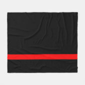Der symbolische vertikale Stil der Thin Red Line Fleecedecke (Vorderseite (Horizontal))