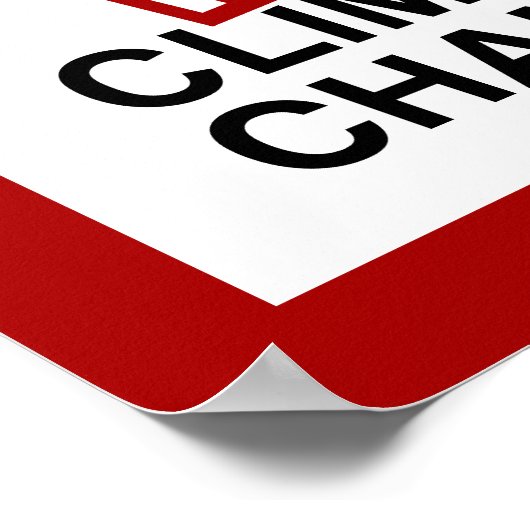 Der Systemwandel und nicht der Klimawandel Poster (Ecke)