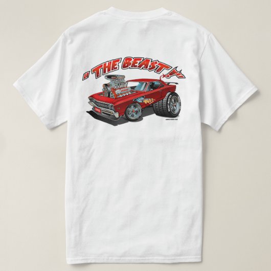 Der T - Shirt "Beast 1967 Chevell" (Design Rückseite)