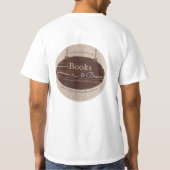 Der T - Shirt "Bücher & Brews" (Rückseite)
