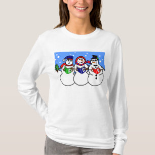 Der T - Shirt Cartoonsnowman-der singentrio-Frauen