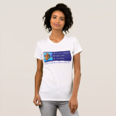 Der T - Shirt CVL Blau-Logo Frauen (Vorne ganz)
