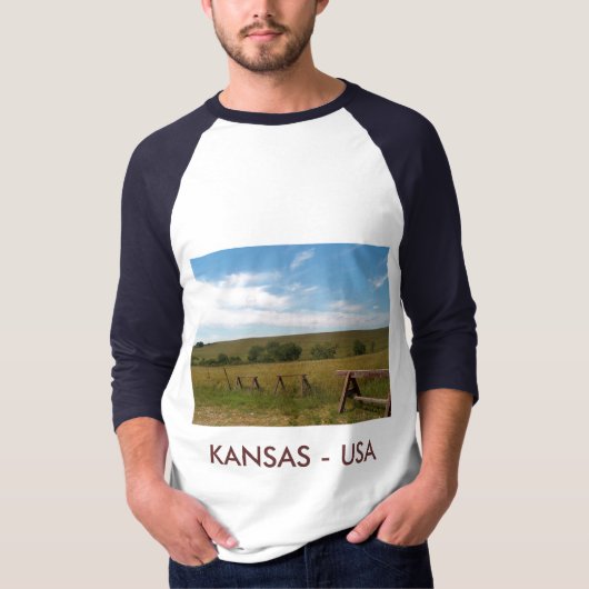 Der T - Shirt/das Kansas des Mannes T-Shirt (Vorderseite)
