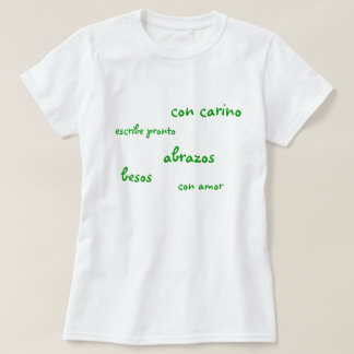 Der T - Shirt/das Spanisch der Frau T-Shirt