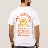 Der T - Shirt DayDrinker Männer (Rückseite)