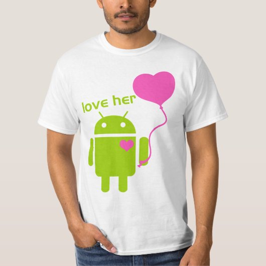 Der T - Shirt der androiden Männer (Vorderseite)