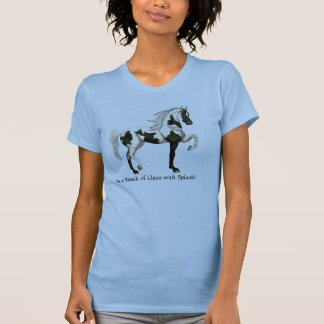 Der T - Shirt der arabischen Pinto-Pferdefrau