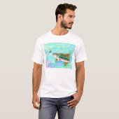 Der T - Shirt der Bachforelle-Männer (Vorne ganz)