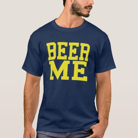 Der T - Shirt der Bier-ich Männer (Vorderseite)