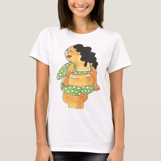 Der T - Shirt der Birnen-Döbelfrauen, kurze Hülse (Vorderseite)