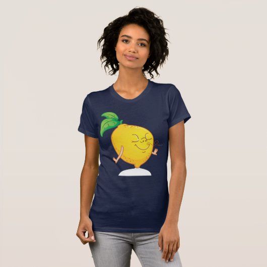 Der T - Shirt der Cartoon-Zitronen-Frauen (Vorne ganz)