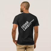 Der T - Shirt der Cedar See-Männer (Schwarz voll)