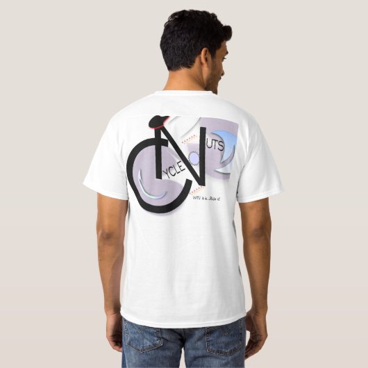 Der T - Shirt der CycleNuts Logo-Männer (Schwarz voll)
