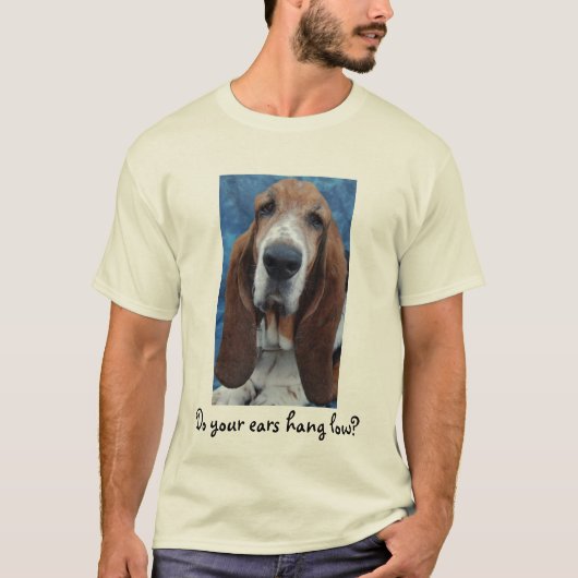 Der T - Shirt der Dachshund-Jagdhund-Ohr-Männer (Vorderseite)
