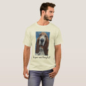 Der T - Shirt der Dachshund-Jagdhund-Ohr-Männer (Vorne ganz)