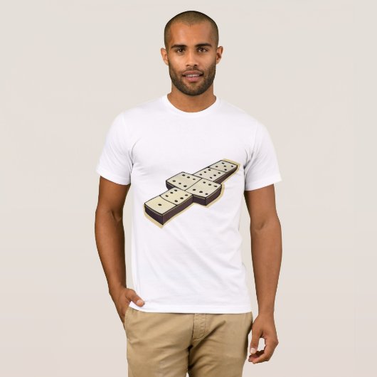 Der T - Shirt der Domino-Spiel-Männer (Vorne ganz)