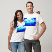 Der T - Shirt der elektrischen blauen Männer (Unisex)