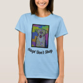 Der T - Shirt der entzückenden Frauen mit buntem (Vorderseite)