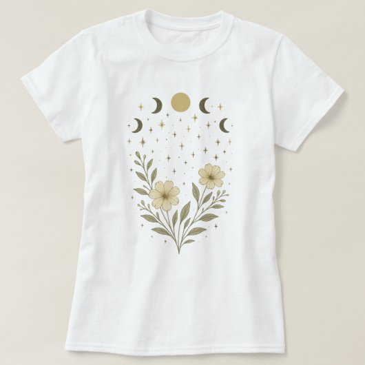 Der T - Shirt der Frauen im Garten (Design vorne)
