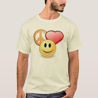 Der T - Shirt der FriedensLiebe- und -glückmänner