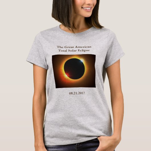 Der T - Shirt der Gesamtsolareklipse-Frauen (Vorderseite)