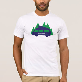 Der T - Shirt der glücklicher Lagerbewohner-Männer