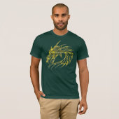 Der T - Shirt der goldenen Drache-Männer (Vorne ganz)