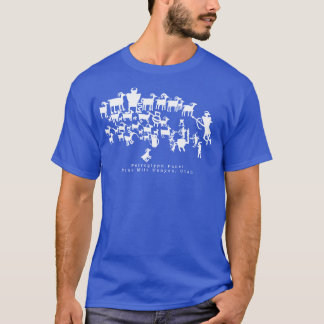 Der T - Shirt der großen Jagd nach Petroglyph