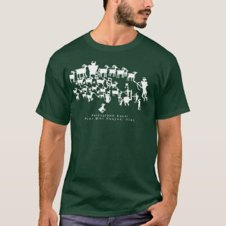 Der T - Shirt der großen Jagd nach Petroglyph