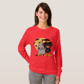 Der T - Shirt der Halloween-Hexe-Grabstein (Vorne ganz)