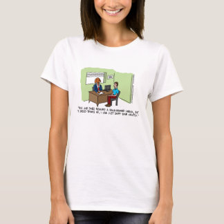Der T - Shirt der Hundevorstellungsgespräch-Frauen