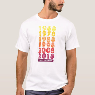 Der T - Shirt der K&D Jahrestags-Männer