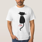 Der T - Shirt der Katzekitty-Paar-Männer (Vorderseite)