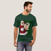 Der T - Shirt der Kindermädchen des Weihnachtsmann (Vorne ganz)