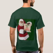 Der T - Shirt der Kindermädchen des Weihnachtsmann (Rückseite)