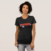 Der T - Shirt der klassischen roten Auto-Frauen (Vorne ganz)