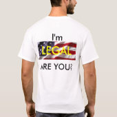 Der T - Shirt der legalen Männer (Rückseite)