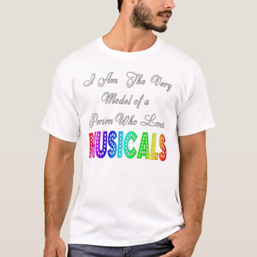 Der T - Shirt der Liebe-Musical-Männer (Vorderseite)