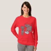 der T - Shirt der lustigen Elefant"Karton" Frauen (Vorne ganz)