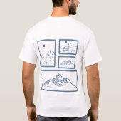 Der T - Shirt der Männer - Berglandschaft (Rückseite)