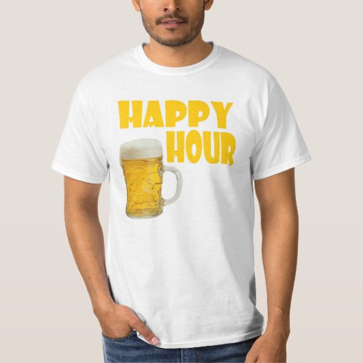 der T - Shirt der Männer der glücklichen Stunde (Vorderseite)