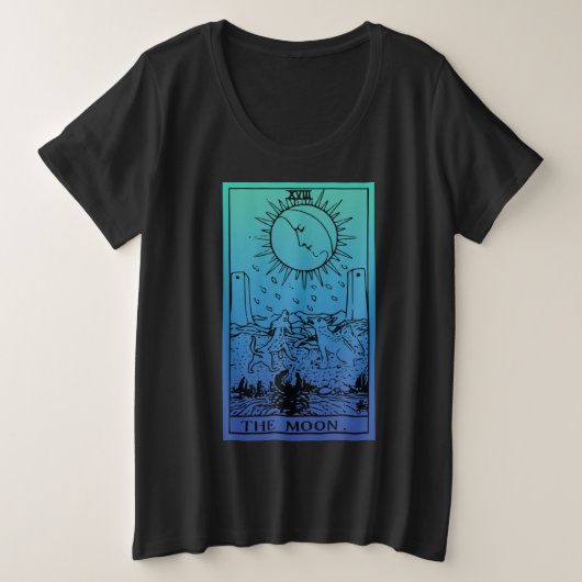 Der T - Shirt der Moon Tarot Card wird durch die P (Design vorne)
