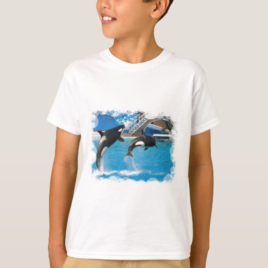Der T - Shirt der Orca-Wal-Kinder (Vorderseite)