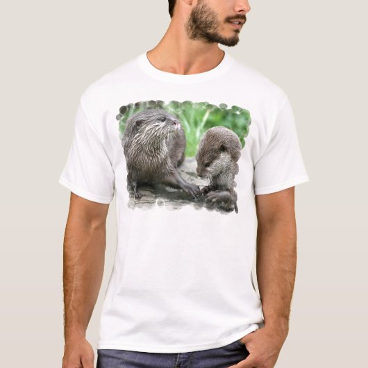 Der T - Shirt der Otter-Lebensraum-Männer (Vorderseite)