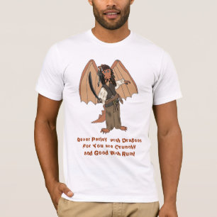 Der T - Shirt der Piraten-Drache-Männer
