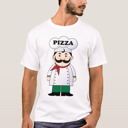 Der T - Shirt der Pizza-Kochs-Männer (Vorderseite)