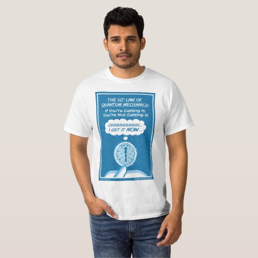 Der T - Shirt der Quantums-Bedenken-Männer (Vorne ganz)