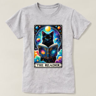 Der T - Shirt der Reader Black Cat Tarot Card